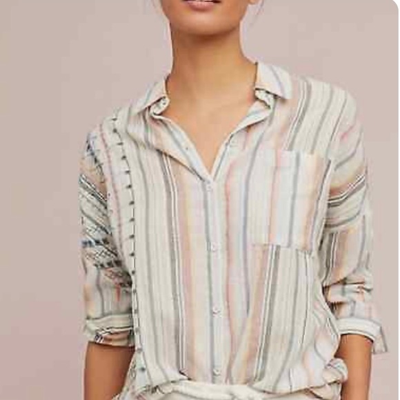 Anthropologie Akemi + Kin Button Up Top - Picture 14 of 14